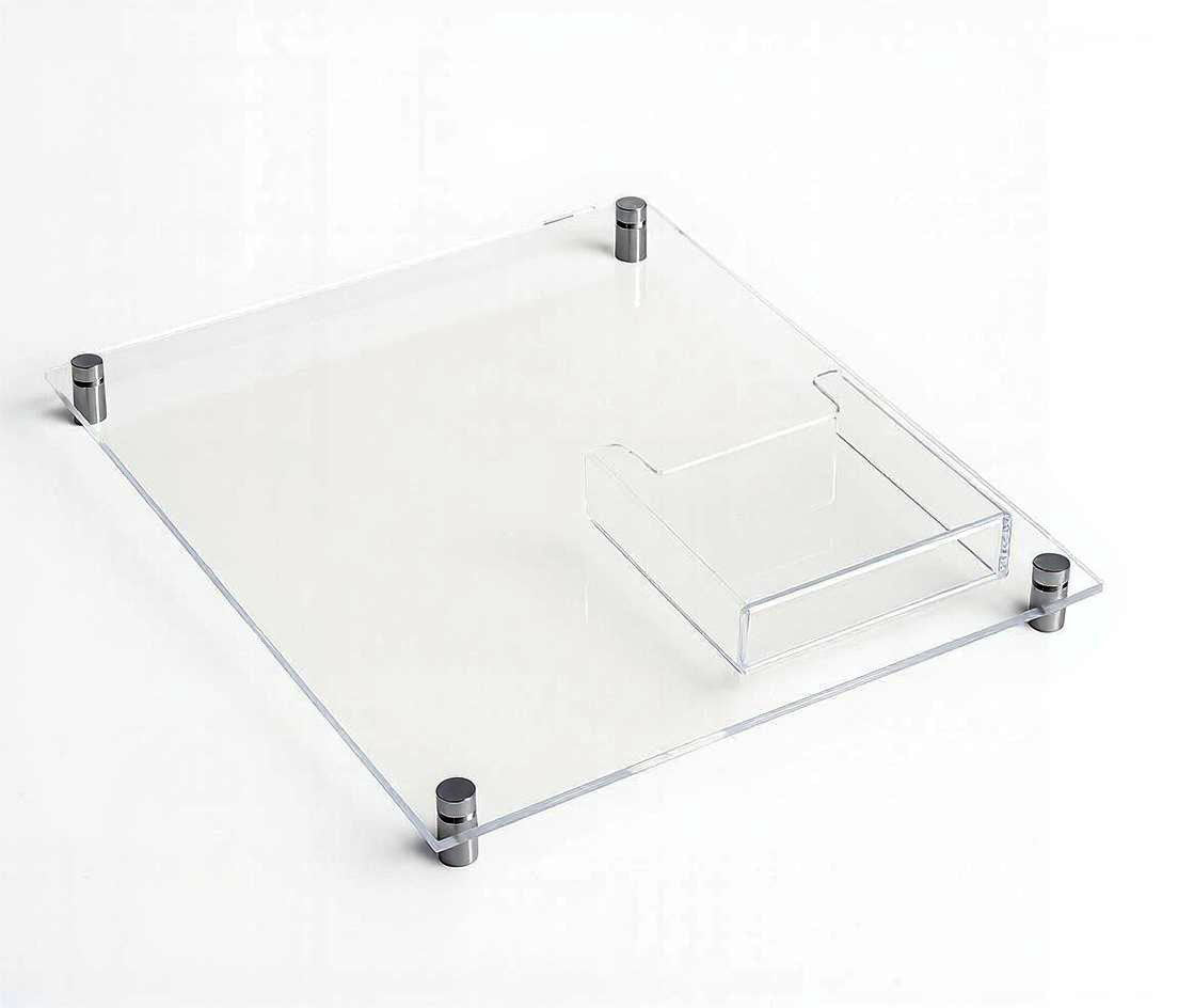plexiglass sign holder standoffs brochure pamphlet holder