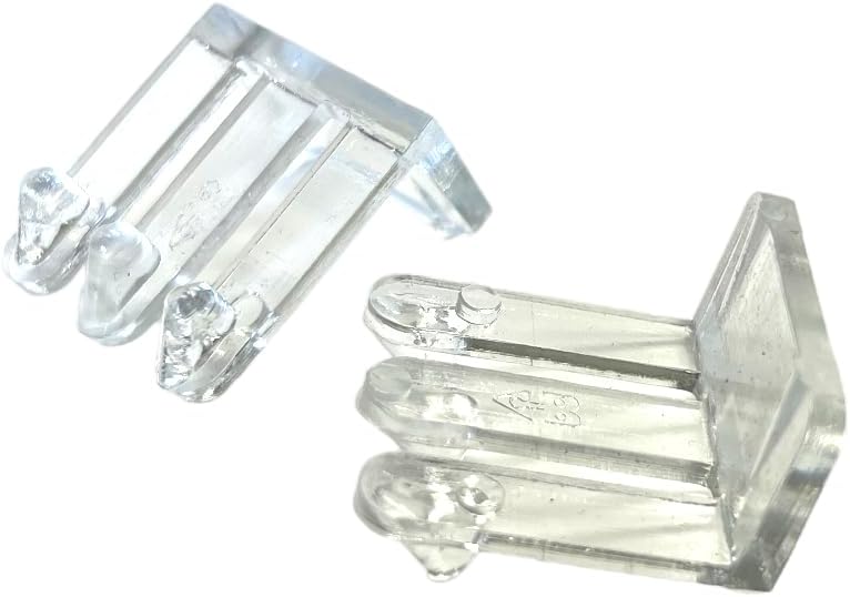 Clear False Front Cabinet Clips for Kitchen & Bathroom Cabinets, 3/4" Material