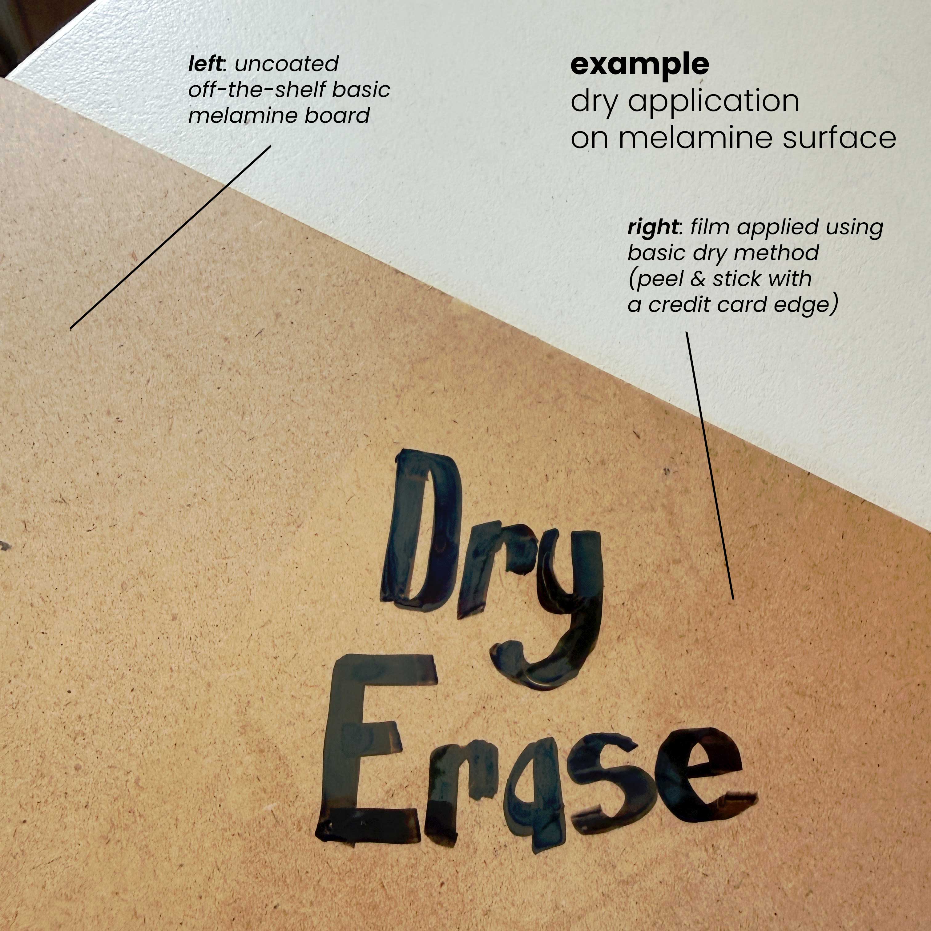 Clear Dry Erase Film, Ahesive Whiteboard Resurfacing & Wall Treatment