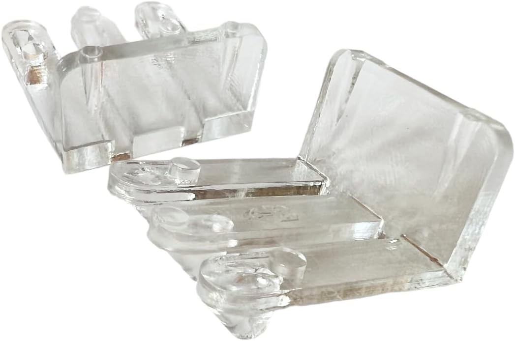 Clear False Front Cabinet Clips for Kitchen & Bathroom Cabinets, 3/4" Material