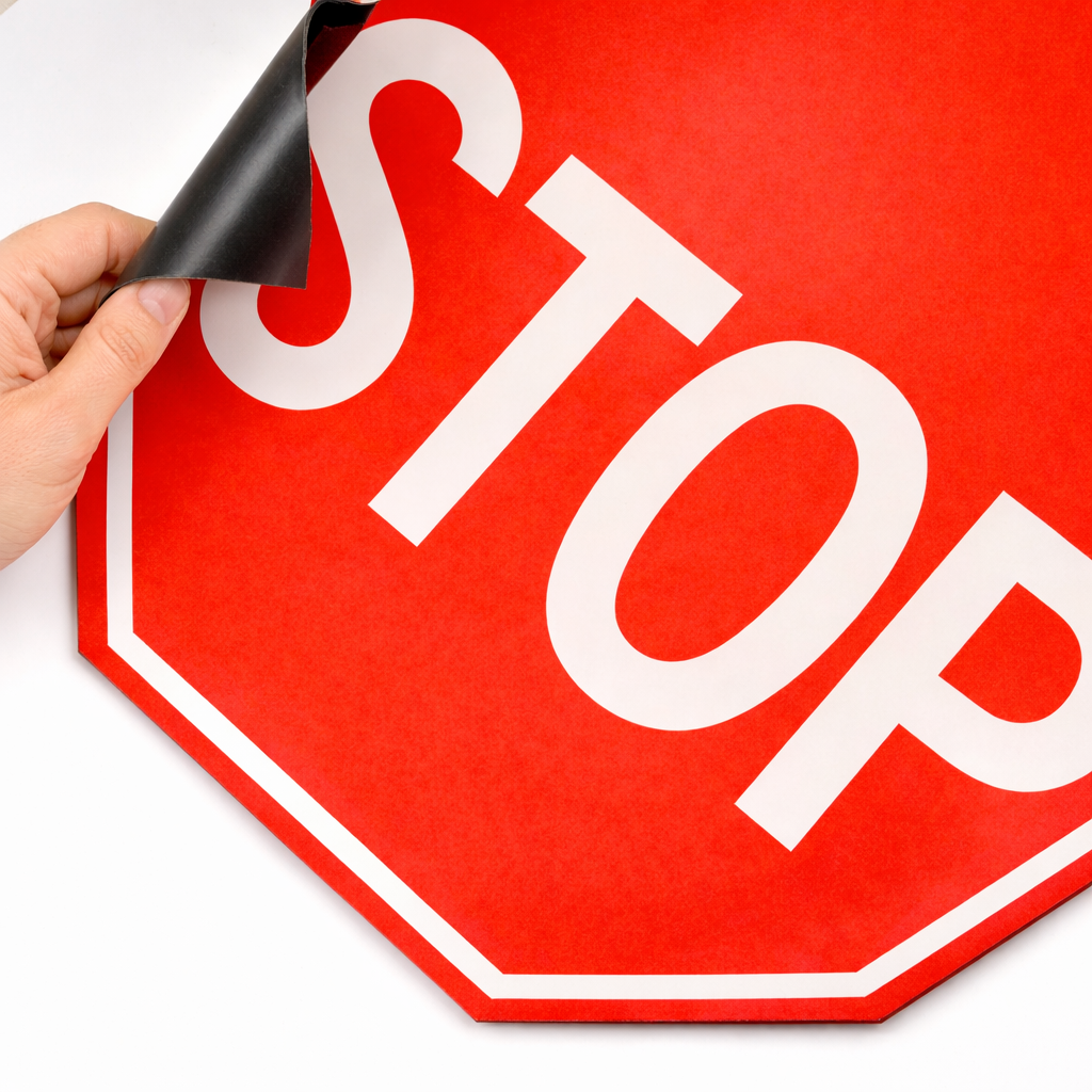 Ring Stop Sign Magnetic STOP Sign 12