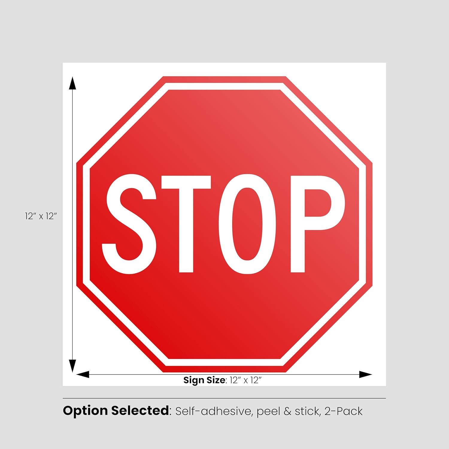 Magnetic Stop Signs For Racking Magnetic STOP Sign 12