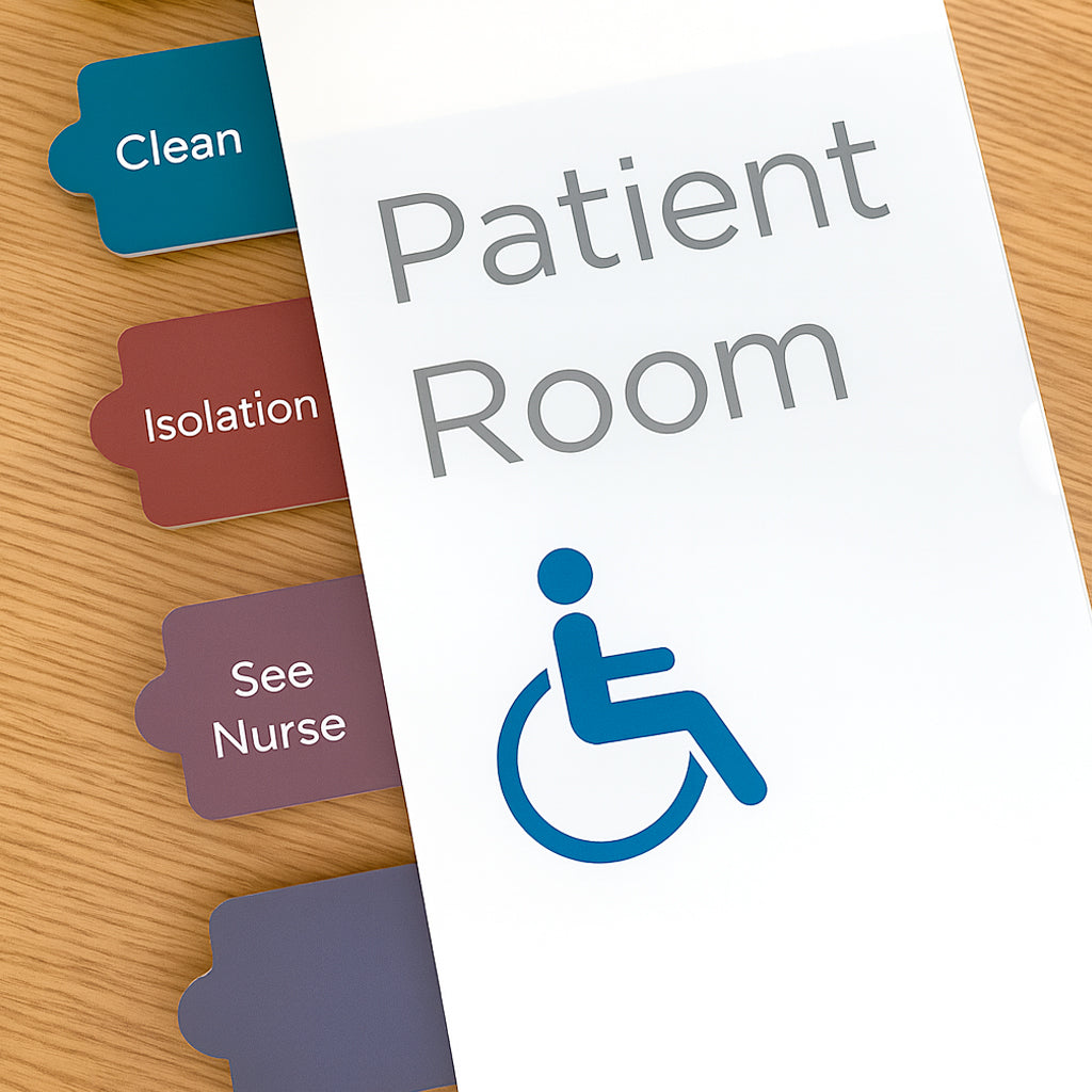 patient room number boards signs