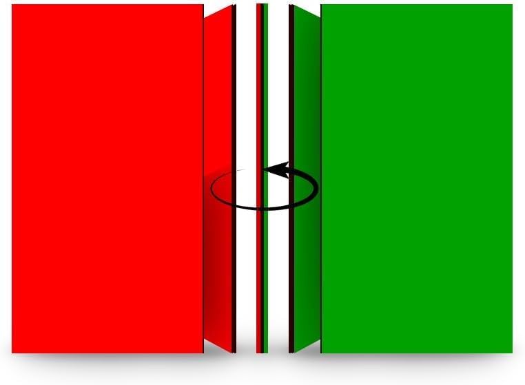 Double-Sided Rectangle Magnets: Red/Green Flip Magnets