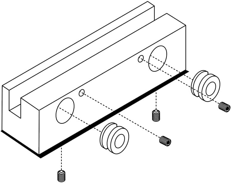 Technical diagram showcasing sign gripper mechanism and installation specifications