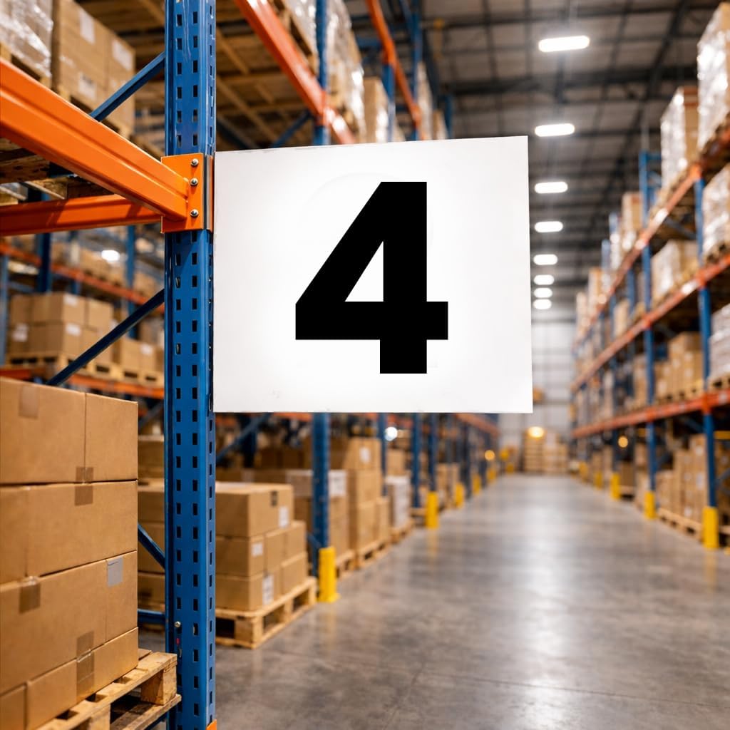 Factory Number Sign Magnetic Warehouse Aisle Number Sign – Stanchon Hardware