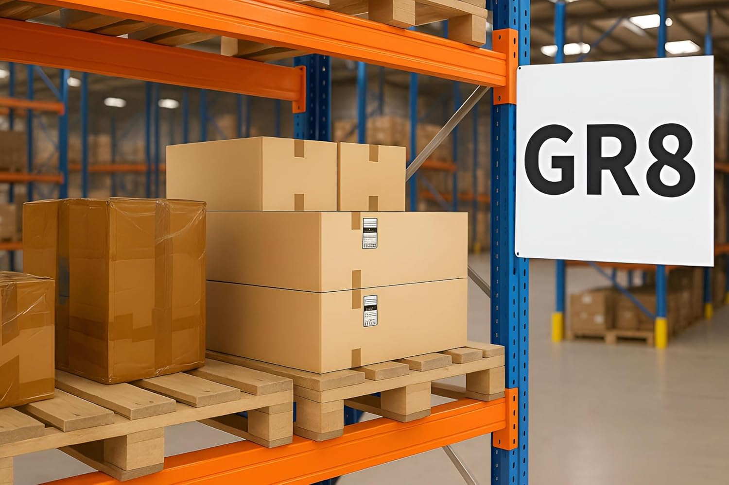 Warehouse Sign Blanks White Print 